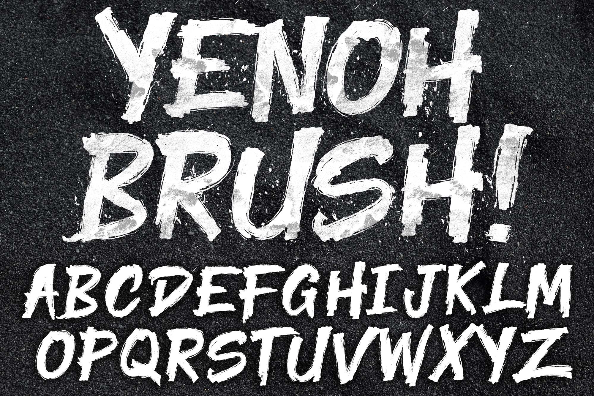 Yenoh Brush font